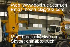 Straight jib crane for truck
